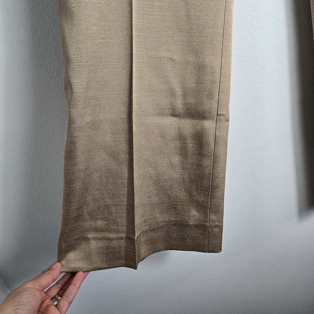 Cache Wide Leg Low Rise Gold Dress Pants - Picture 3 of 7